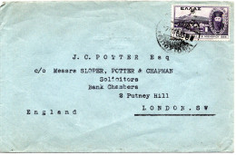 87749 - Griechenland - 1933 - 8Dr A Bf ATHINAI -> Grossbritannien - Briefe U. Dokumente