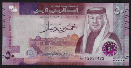 Jordan 50 Dinars, 2022, P-43, PREFIX AF GEM UNC - Jordan