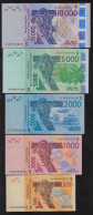 WEST AFRICAN STATES GUINEA 10000 +5000+2000+1000+500 FRANCS GEM UNC - Guinea-Bissau