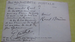 PIERRE VAILLANT  Peintre Et Graveur Français  A RAOUL BRANDON SUR CP PHOTO REPRESENTANT OEUVRE  MATERNITE FILS FEMME - Schilders & Beeldhouwers