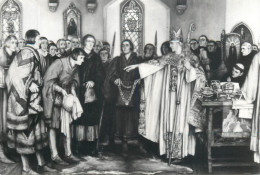 Reading Museum Fine Art Postcard - The Election Of The Mayor Of Reading - Stephen Reid - Reading