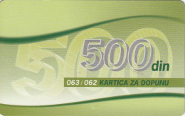PREPAID PHONE CARD SERBIA  (CY2059 - Yugoslavia