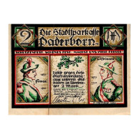 ALLEMAGNE - NOTGELD - PADERBORN STADT - 2 MARK - 10/11/1921 - Neuf - 2 Mark