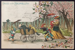 Delcampe - GRUSS VON DER BAUMBLUTH , Werder, Familie Auf Dem Rückweg, 1901 Gelaufen - Werder