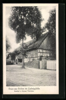 AK Gröben Bei Ludwigsfelde, Gasthof Gustav Thielicke Mit Strasse  - Ludwigsfelde