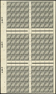 Neuf Sans Charnière N° 10, 1c Noir, Feuille Complète De 150 Ex., Millésime 7, SUPERBE - Photo WEB - Other & Unclassified