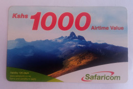 Kenia - Safaricom 1,000 Shillings Top Up Recharge Card  , USED (Expired 25.10.2013) - Kenia