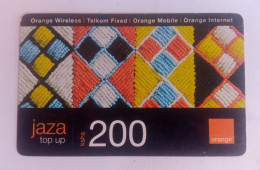 Kenia - 200 Shillings Orange Kenya Jaza Top Up Recharge Card  , USED (Expired 17.08.2013) Very Rare - Kenia