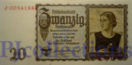 GERMANY 20 REICHSMARK 1939 PICK 185 UNC - 20 Reichsmark
