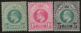 Natal        .  SG   .     127/129     .      *   (128:  (*) )      .    Mint-hinged - Natal (1857-1909)