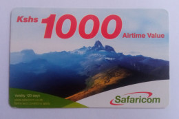 Kenia - Safaricom 1,000 Shillings Top Up Recharge Card  , USED (Expired 19.05.2013) - Kenia