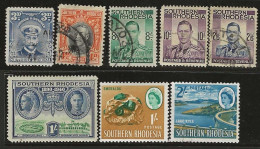 Northern Rhodesia     .  SG   .    8  Stamps        .     O And  *      .  Cancelled And  Mint-hinged - Rhodésie Du Nord (...-1963)