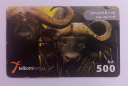 Kenia - 500 Shillings Telkom  Kenya  Top Up Recharge Card  , USED (Expired 13.08.2011) - Kenia