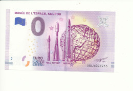 Billet Touristique  0 Euro  - MUSÉE DE L'ESPACE, KOUROU - UELV - 2019-1  N° 2933 - Autres & Non Classés