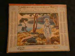 Calendrier Almanach Postes 1922 -- Dans L' Estérel - Cartes Côtes Du Nord Double Carton Z4 - Grand Format : 1921-40