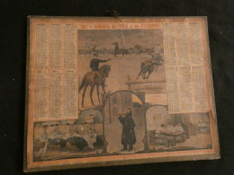 Calendrier Almanach Postes 1907 -- Journée D' Un Jeune Soldat - Imprimerie Oberthür Rennes  Z4 - Big : 1901-20