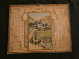 Calendrier Almanach Postes 1910 -- Chapelle De Héas Et Cirque De Trumouse   Z4 - Big : 1901-20
