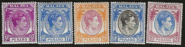 Penang      .  SG   .    5 Stamps   .    *        .    Mint-hinged - Penang
