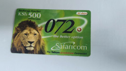 KENYA-(KE-SAF-REF-0002B)-LION-(31)(500kshs)(0010-4025-8808-2037)(30/06/2003)-used Card - Kenia