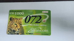 KENYA-(KE-SAF-REF-0003-030331)-LEOPARD-(32)(1000kshs)(0087-6683-3123)(31/03/2003)-used Card - Kenia
