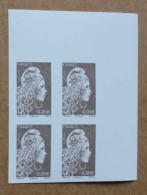 Delcampe - T5-B6 : Marianne L'Engagée  - Timbres Non Dentelés Bistre Noir Avec Bdf - 2018-2023 Marianne L'Engagée