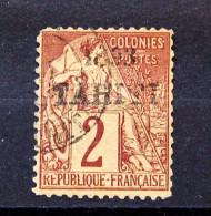 Tahiti - Timbre Alphée Dubois De 2C Surchargé 1893 TAHITI Oblitéré ( Sans Expertise ) - Gebruikt