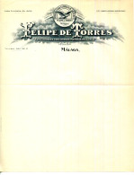 (C.B.)FACTURE.ESPAGNE.MALAGA.ESPECIALIDADES PARA JOYERIAS.FELIPE DE TORRES. - Spanje
