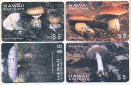 Hawaii EasyCard,  Fungus, 4 Prepaid Calling Cards , PROBABLY FAKE, # Setas - Hawaii