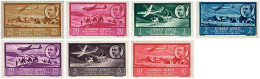199546 HINGED AFRICA OCCIDENTAL ESPAÑOLA 1951 VISTAS Y EFIGIE DEL GENERAL FRANCO - Autres & Non Classés