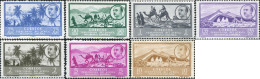 749796 HINGED AFRICA OCCIDENTAL ESPAÑOLA 1950 VISTAS Y EFIGIE DEL GENERAL FRANCO - Autres & Non Classés