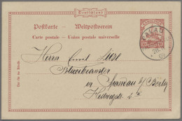 Delcampe - Deutsche Kolonien - Karolinen - Ganzsachen: 1901, GSK 10 Pfg., Mit Sehr Schönem - Isole Caroline