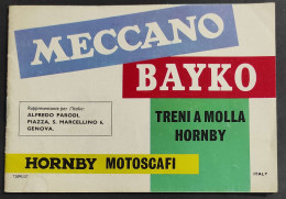 Meccano Bayko - Treni A Molla Hornby - Hornby Motoscafi - Piccolo Catalogo                                               - Unclassified