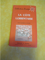 Carte Touristique/La CÔTE LORIENTAISE /Lorient , Le Pouldu, Larmor Plage / Editions  R. Quémy/1968             PGC632 - Topographical Maps