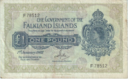 BILLETE DE FALKLAND ISLANDS DE 1 POUND DEL AÑO 1982 (BANKNOTE) - Falkland Islands