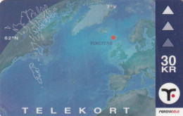 FAROE ISL. - Faroese Map(33), Tirage 15000, 12/00, Used - Isole Faroe