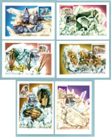 Delcampe - Carte Maximum Monaco 1990 - Microminéraux Du Parc Du Mercantour - YT 1730/1735 - Maximumkarten (MC)