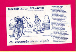 BUVARD :Offert Par GERMALYNE  La Revanche De La Cigale & Cote 211 - Dieren