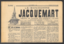 Hebdomadaire, Histoire, Romans-Bourg-de-Péage Pendant La Guerre (Actualités, Sports) Bonhomme Jacquemart 28 Avril 1944 - Algemene Informatie