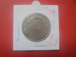 Albert 1er. 5 FRANCS 1934 (Date + Rare) POS.B (A.16) - 5 Francs & 1 Belga
