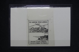 NOUVELLE CALÉDONIE - Essai De Cachet En Noir Sur Papier Calque Par L'imprimeur - RARE - M 9508 - Covers & Documents
