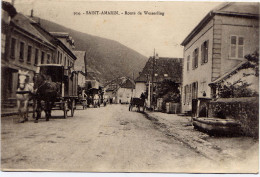 Delcampe - SAINT AMARIN , Route De WESSERLING , 1916 - Saint Amarin