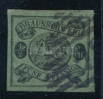 O Német Államok Braunschweig 1861 Mi 10 (Mi EUR 500.-) (kis Papírelvékonyodás) - Other & Unclassified