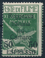 * Fiume - Carnaro 1920 Katonai Postabélyeg Mi 19 Vizsgálójellel (Mi EUR 250,-) (Sassone EUR 600,-) - Other & Unclassified