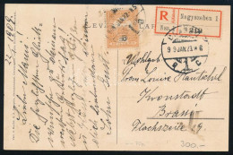 1909 Ajánlott Levél Turul 30f Bérmentesítéssel Brassóba - Other & Unclassified