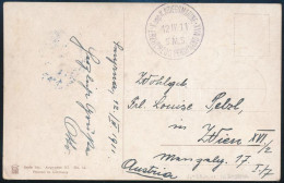 1911 Tábori Posta Képeslap 5 Para Bérmentesítéssel A Képoldalon "SMYRNE" + "K.u.K. KRIEGSMARINE / S.M.S. ERZHERZOG FERDI - Other & Unclassified