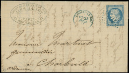 Delcampe - Let La Commune De Paris - Commune De Paris N°37 Obl. GC 1019 S. LAC Du 20/4, Càd T16 CHOISY Le ROI 23/4/71, Le Tout En B - Guerra Del 1870