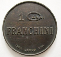 Medaglione/ferma Carte Pubblicitario Tavoli E Tecnigrafi. Franchini Lecco - Pisapapeles