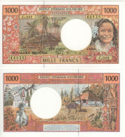 FRENCH PACIFIC TERRITORIES Attractive  1'000 Francs  P2k  	 ND (1992-2013)   "Local Girl On Front + Kagu, Bird, Deer " - Autres - Océanie