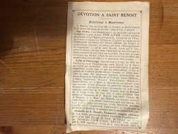 Devotion A Saint Benoit Pelerinage A Maredsous Benedictins Imp Liege 4 Pages Abbaye Lobbes Gembloux Stavelot Waulsort - Autres & Non Classés