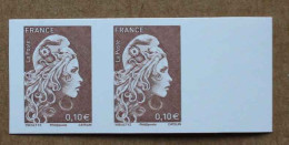 Delcampe - T5-B8 : Marianne L'Engagée  - Timbres Non Dentelés Brun Avec Bdf - 2018-2023 Marianne L'Engagée